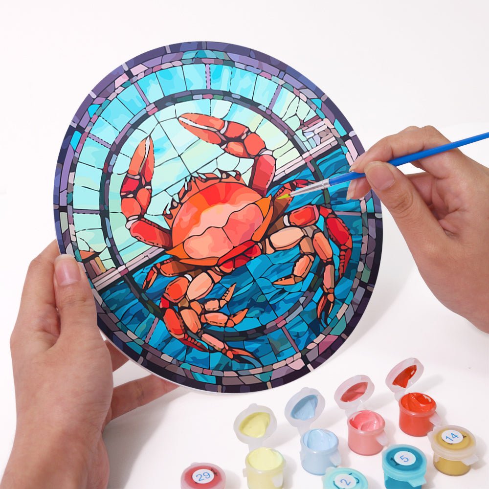 Ocean Mosaic (4 Pieces) paint by numbers kit
