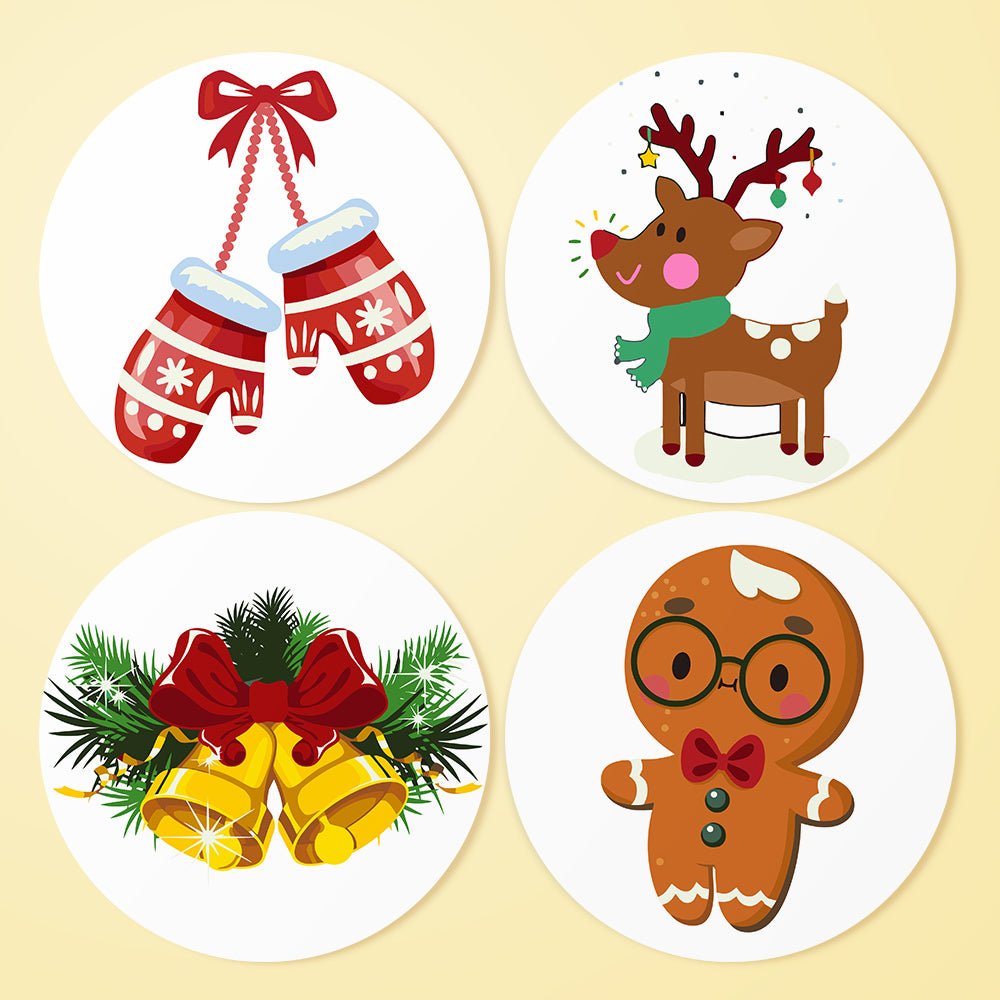 Holiday Cheer (4 Pieces) paint by numbers kit