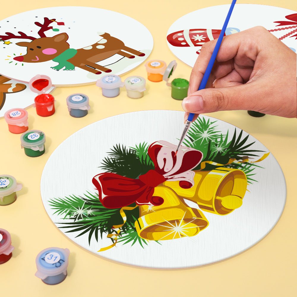 Holiday Cheer (4 Pieces) paint by numbers kit