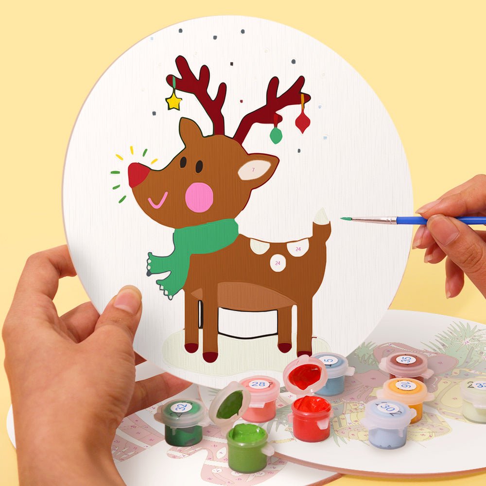 Holiday Cheer (4 Pieces) paint by numbers kit
