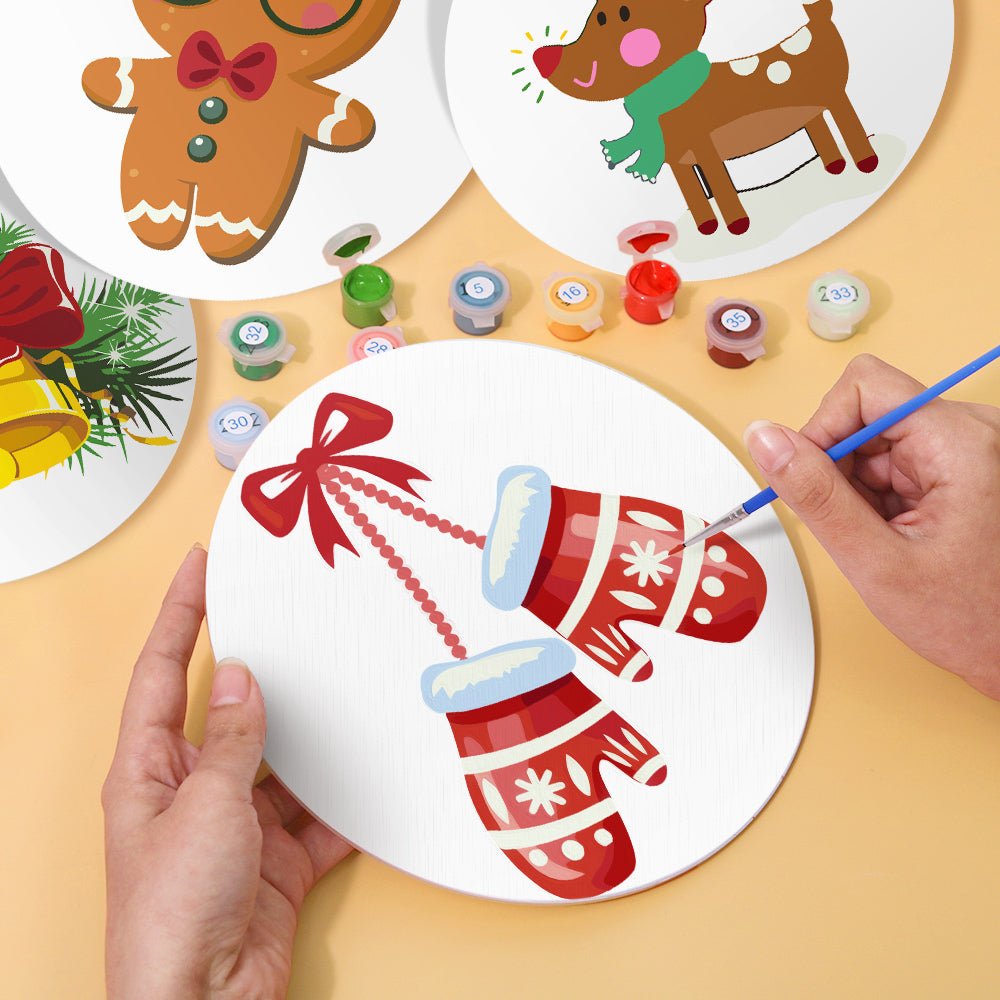Holiday Cheer (4 Pieces) paint by numbers kit
