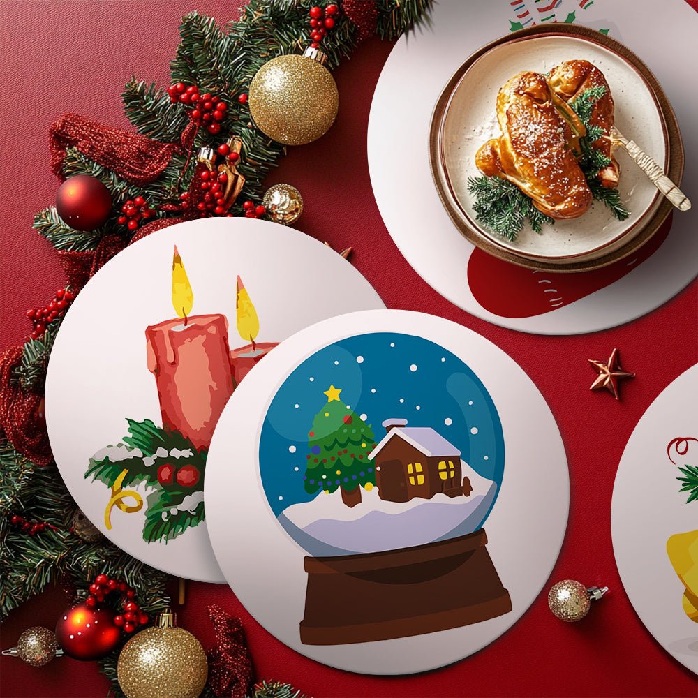 Winter Glow (4 Pieces) paint by numbers kit