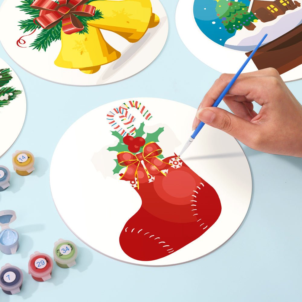 Winter Glow (4 Pieces) paint by numbers kit