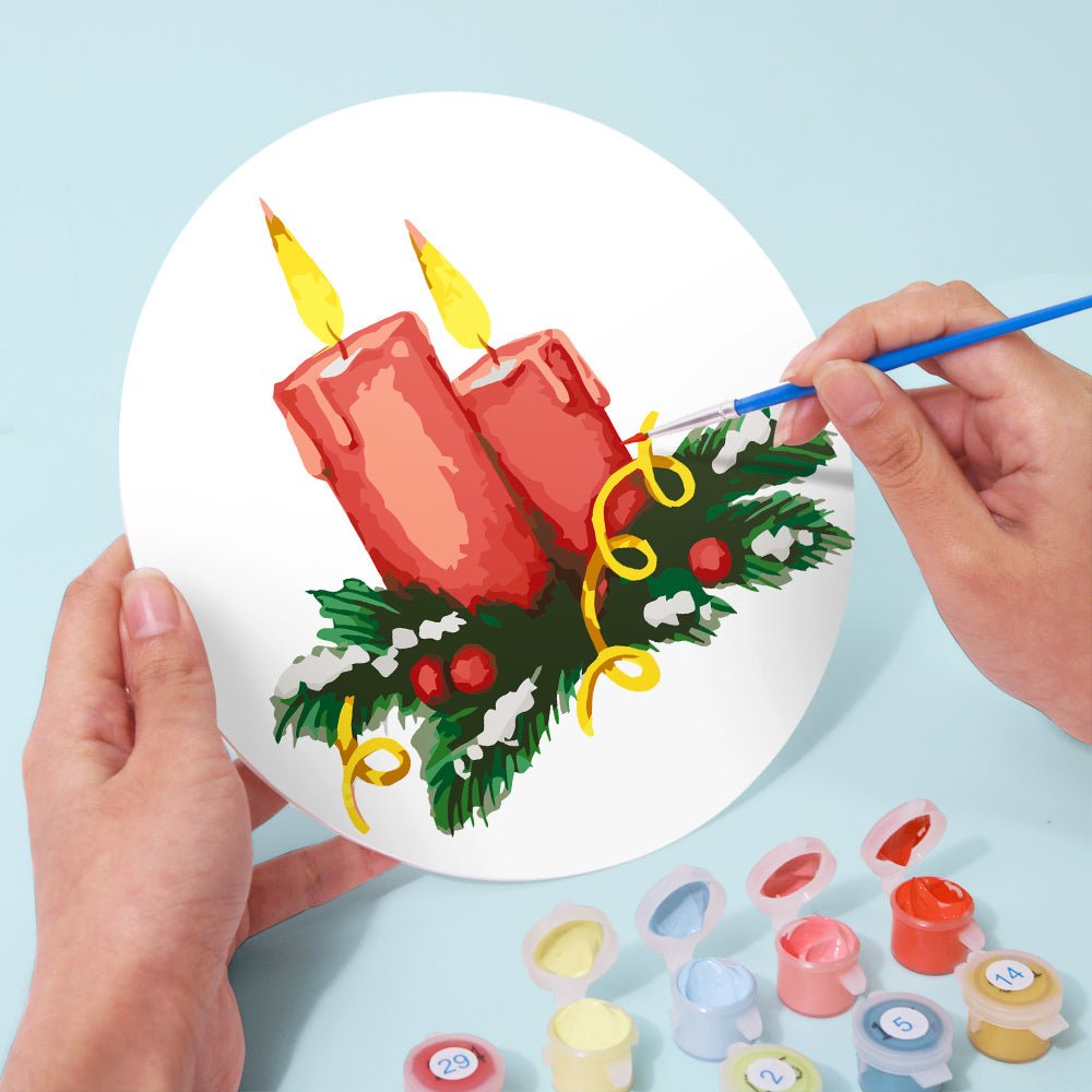 Winter Glow (4 Pieces) paint by numbers kit