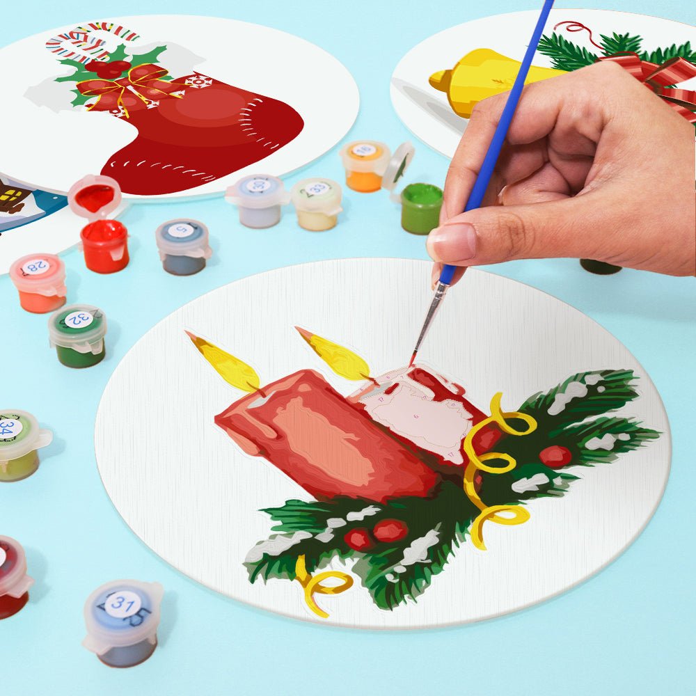 Winter Glow (4 Pieces) paint by numbers kit