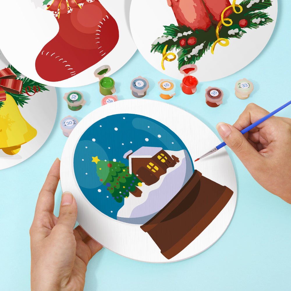 Winter Glow (4 Pieces) paint by numbers kit
