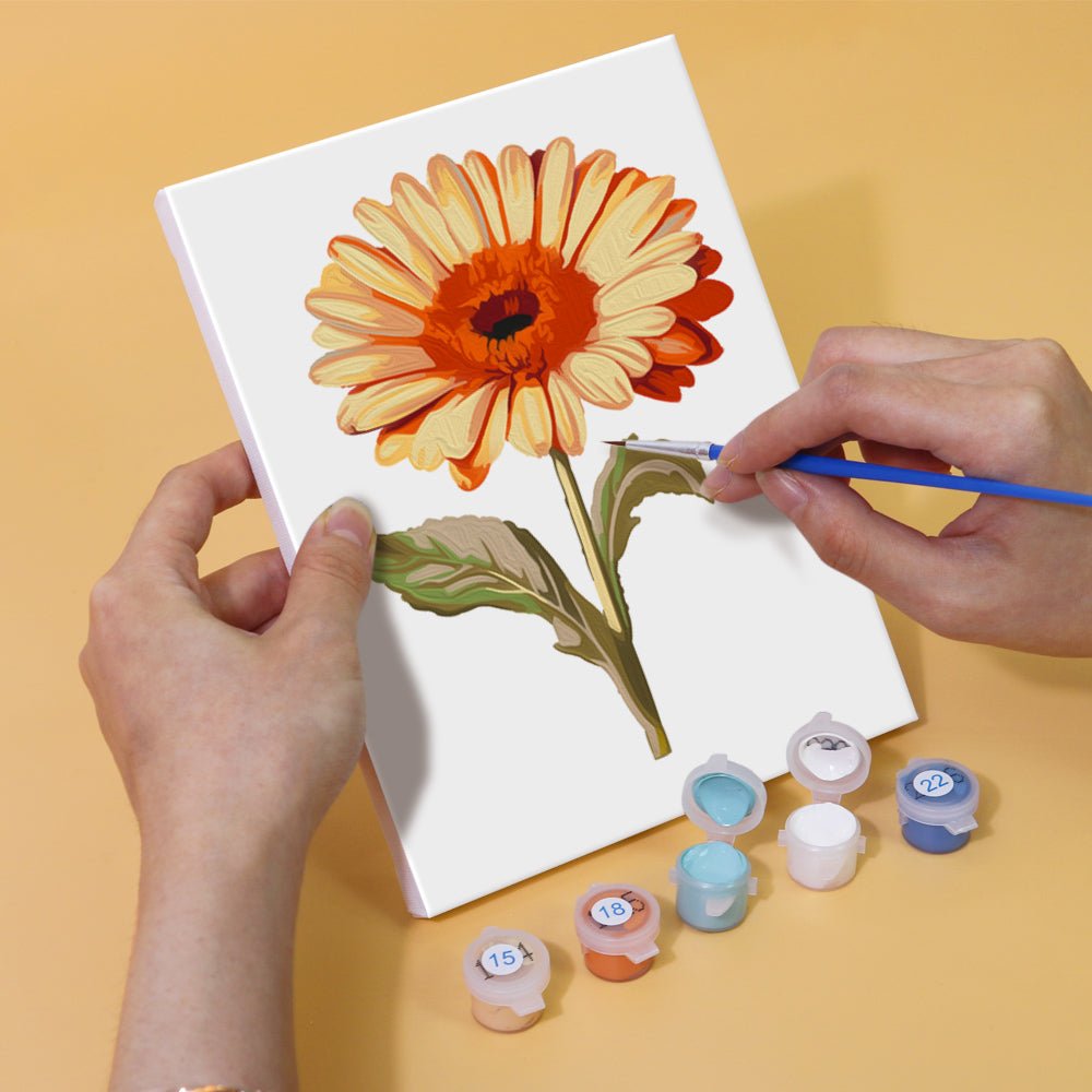 Timeless Garden Blooms - Mini Paint by Numbers Kit (6 Pieces)