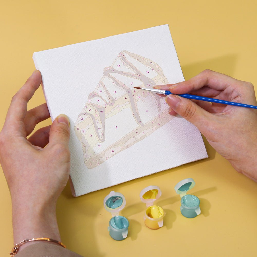 Sunny Scoops & Treats - Mini Paint by Numbers Kit (6 Pieces)