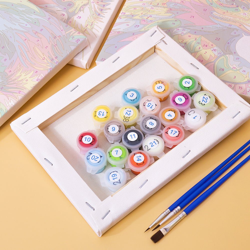 Colorburst Wildlife - Mini Paint by Numbers Kit (6 Pieces) paint by numbers kit
