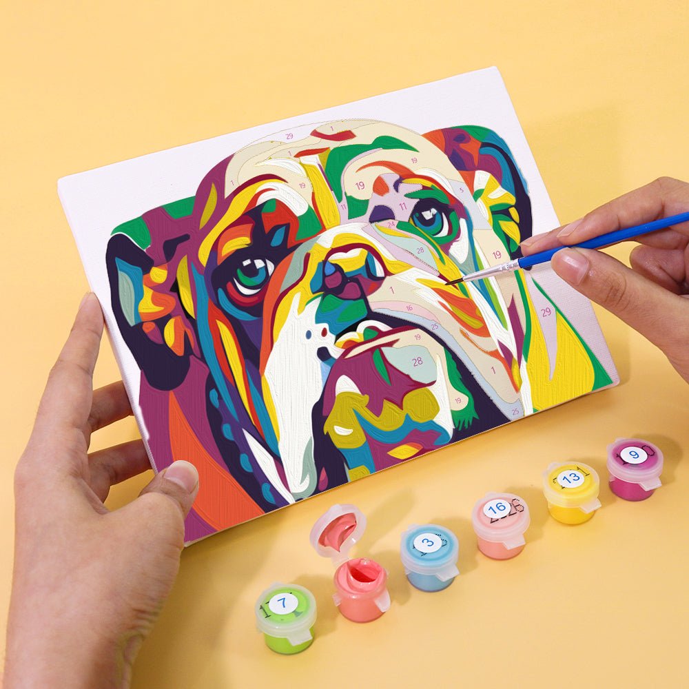 Colorburst Wildlife - Mini Paint by Numbers Kit (6 Pieces) paint by numbers kit