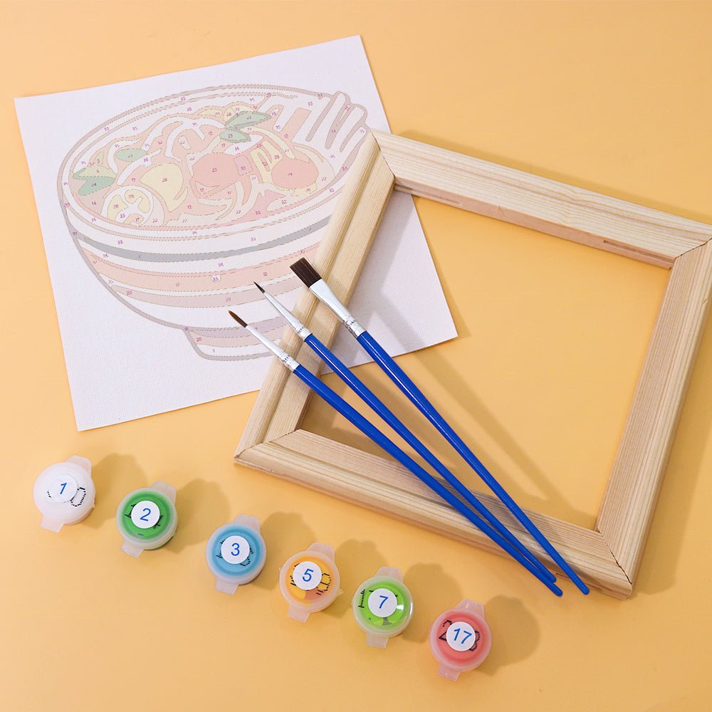 Comfort Food Classics - Mini Paint by Numbers Kit (6 Pieces) paint by numbers kit