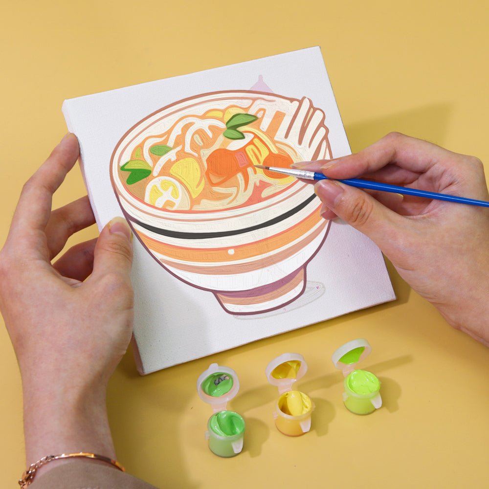 Comfort Food Classics - Mini Paint by Numbers Kit (6 Pieces) paint by numbers kit