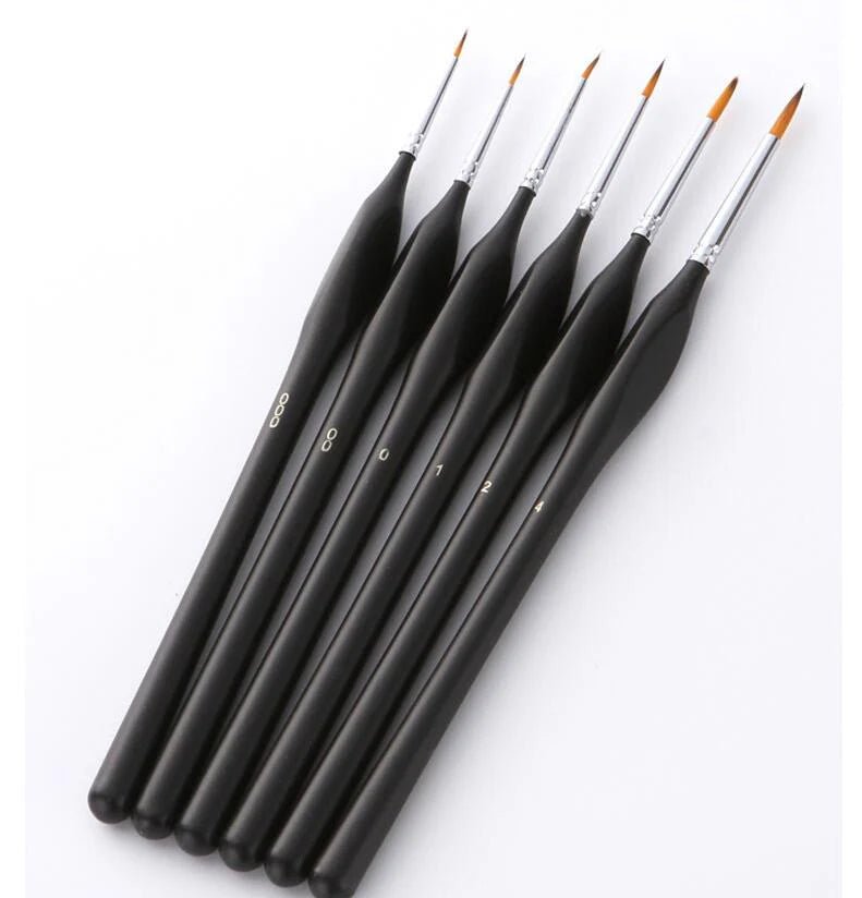 Precision Detail Paint Brush Set (6 Pieces) paint by numbers kit