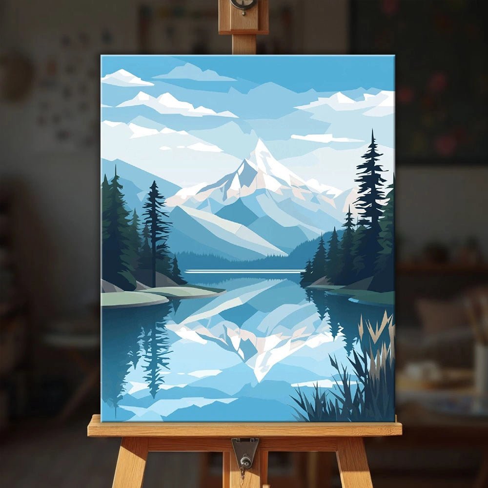 Alpine Reflection paint by numbers kit
