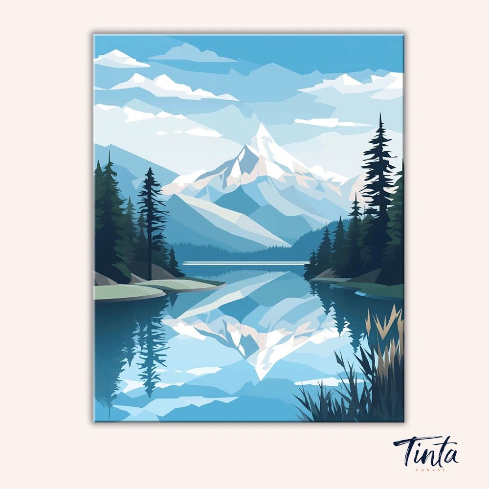 Alpine Reflection paint by numbers kit