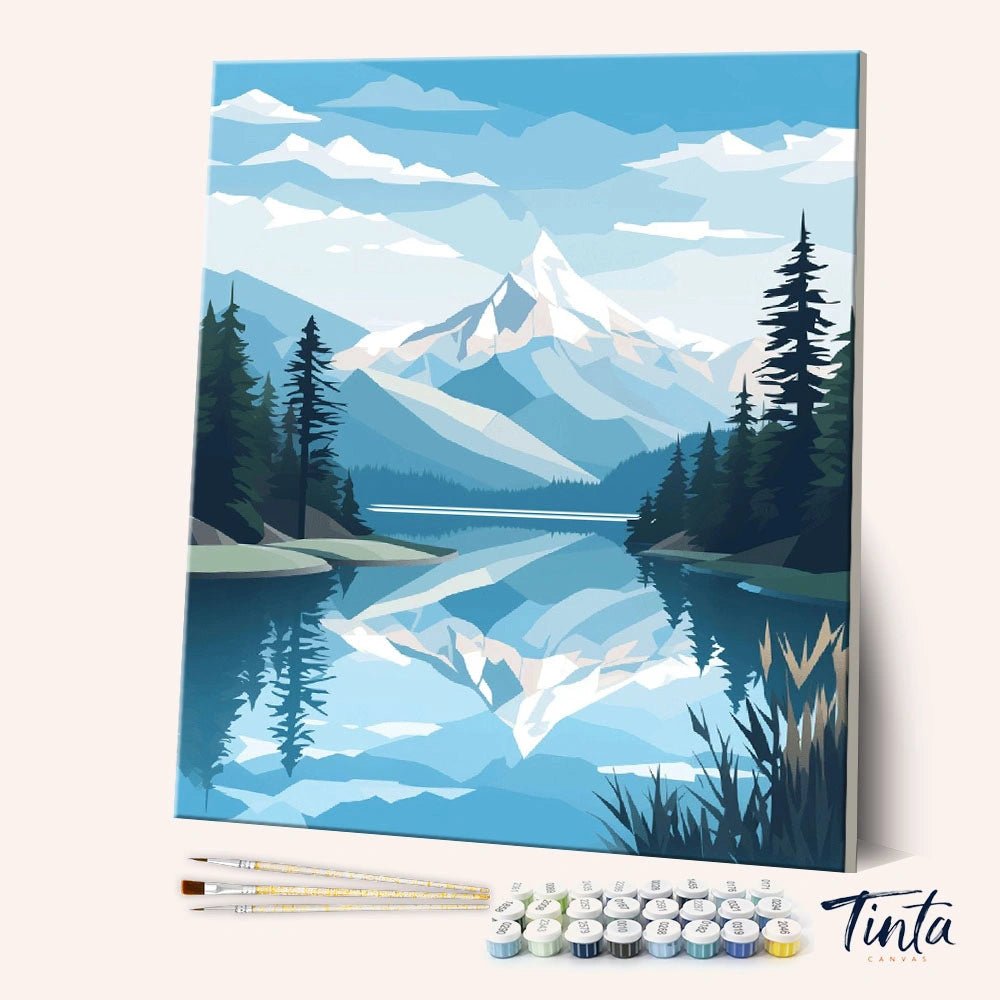 Alpine Reflection paint by numbers kit