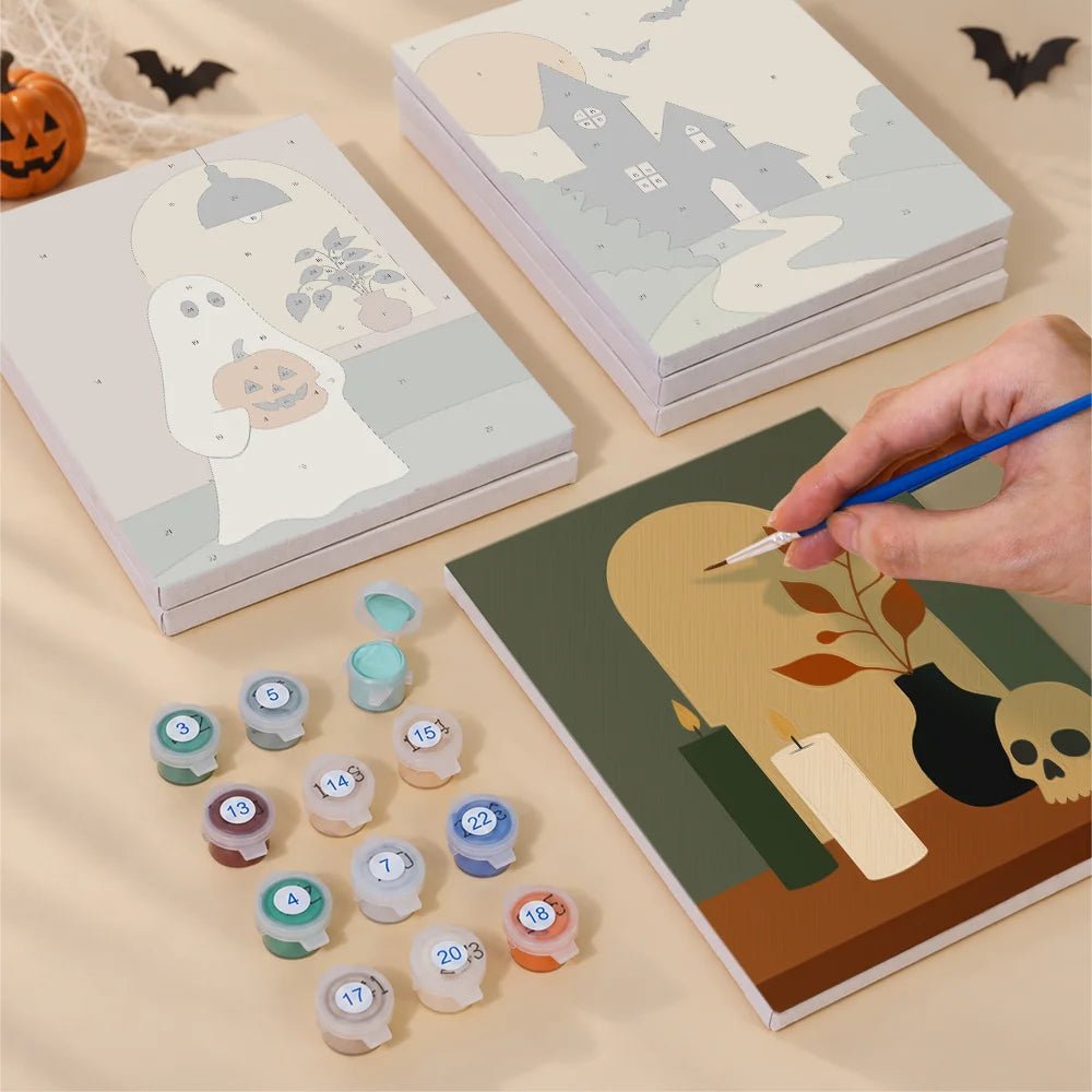 Autumn After Dark - Mini Paint by Numbers (6 Pieces) paint by numbers kit