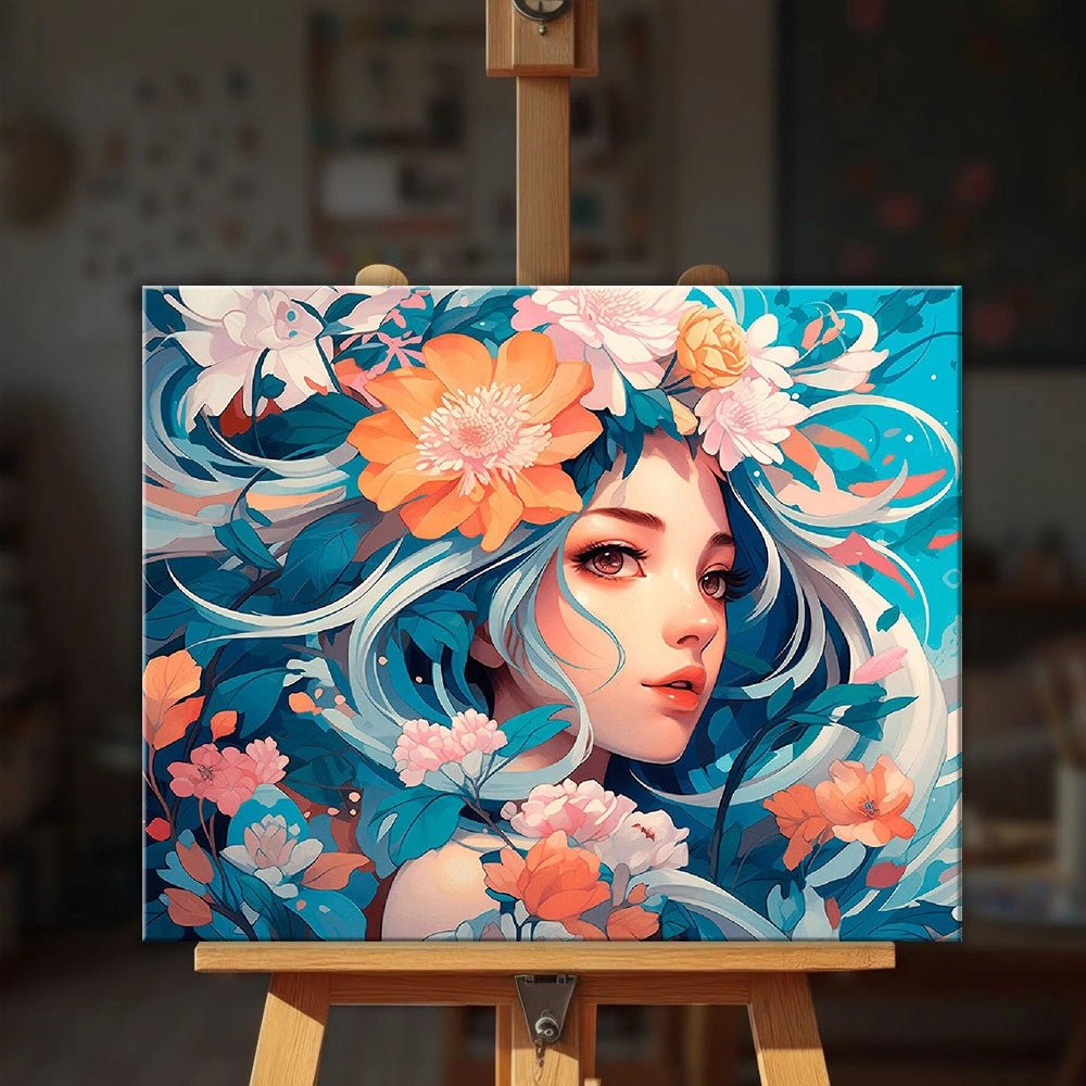 Blossom Reverie paint by numbers kit