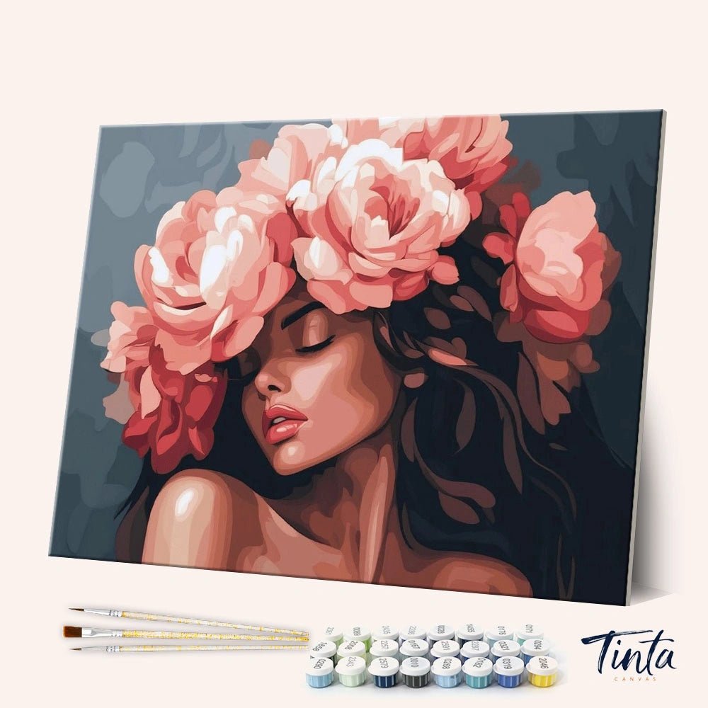 Blush Petal Dream paint by numbers kit