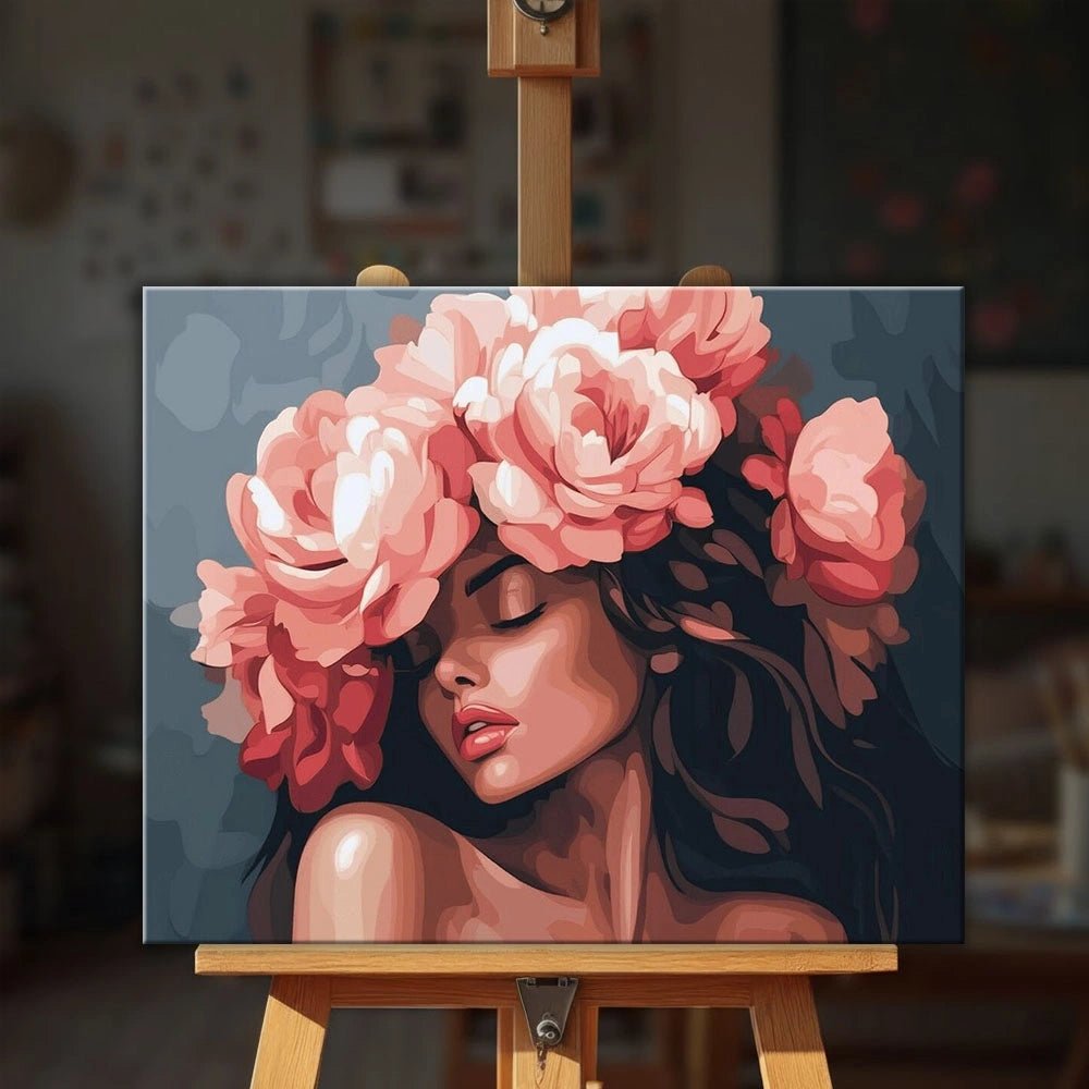 Blush Petal Dream paint by numbers kit