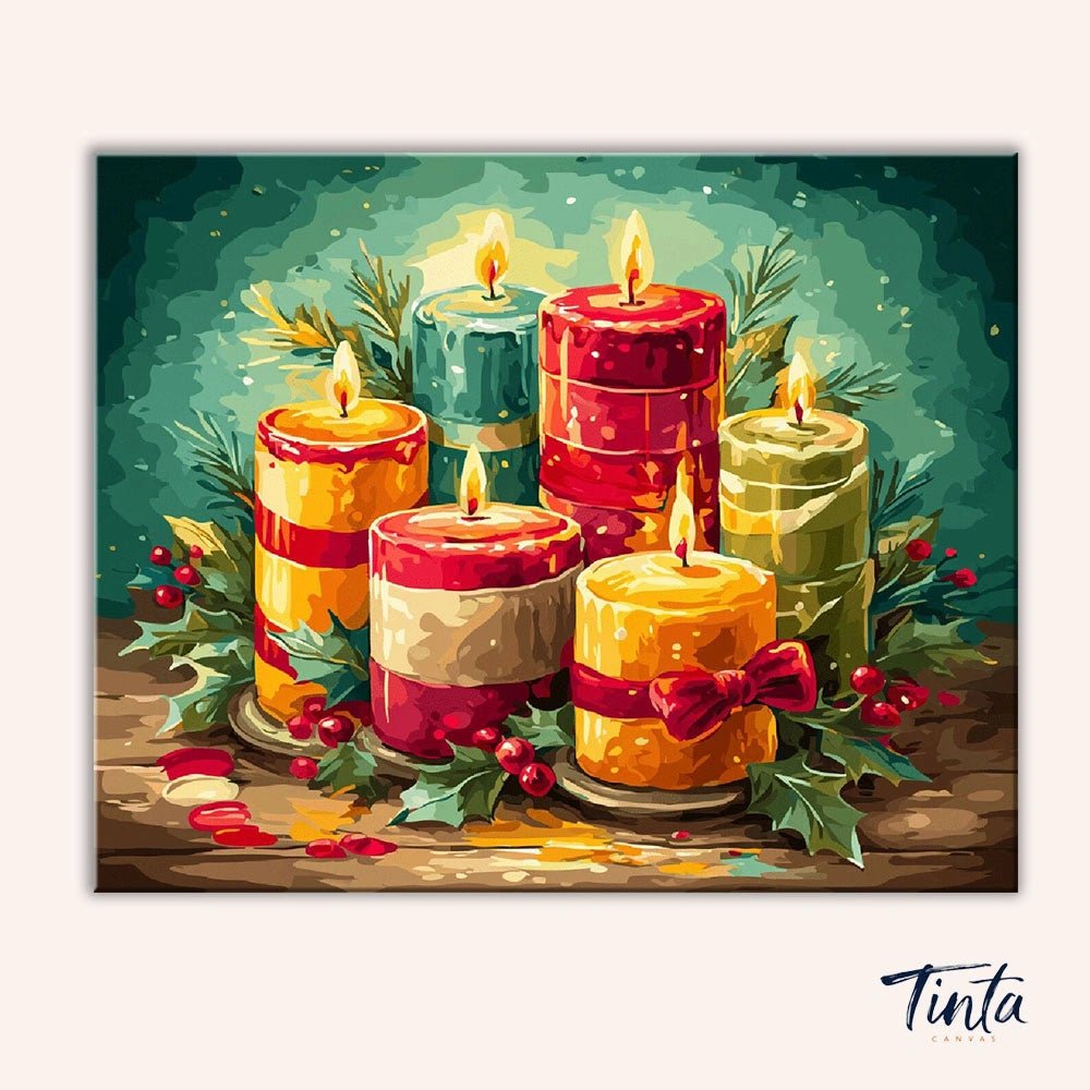 Candle Union paint by numbers kit