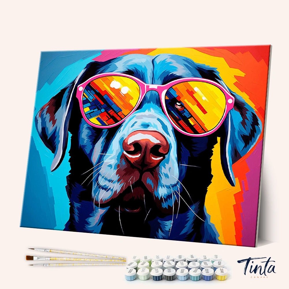 Canine Shades paint by numbers kit