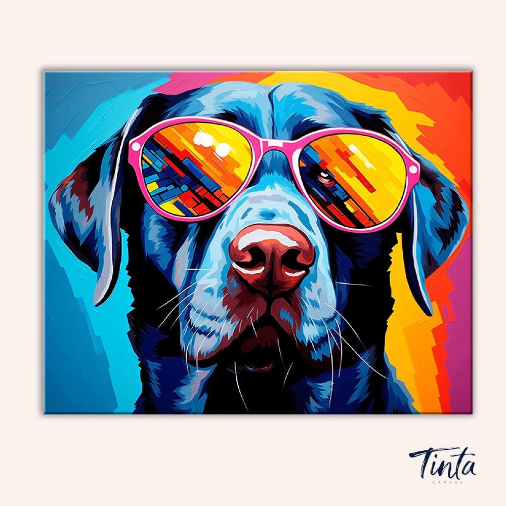 Canine Shades paint by numbers kit