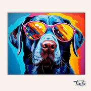 Canine Shades paint by numbers kit