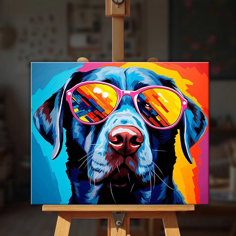 Canine Shades paint by numbers kit