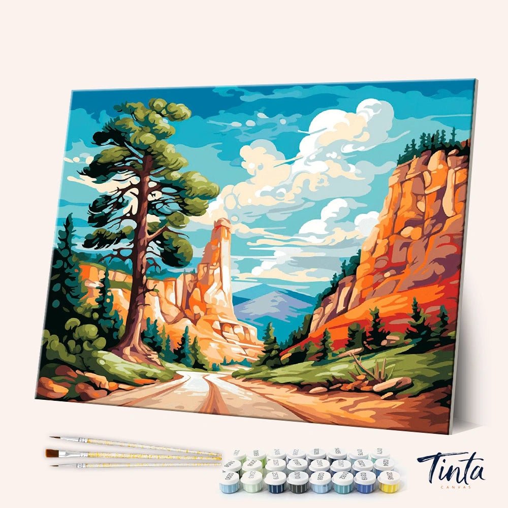 Canyon Road paint by numbers kit