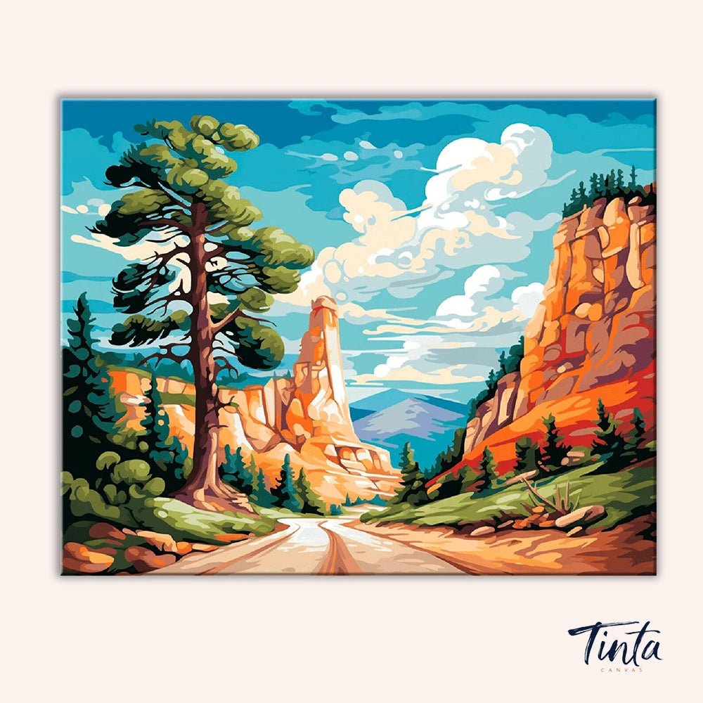 Canyon Road paint by numbers kit