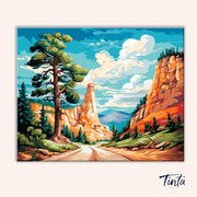 Canyon Road paint by numbers kit
