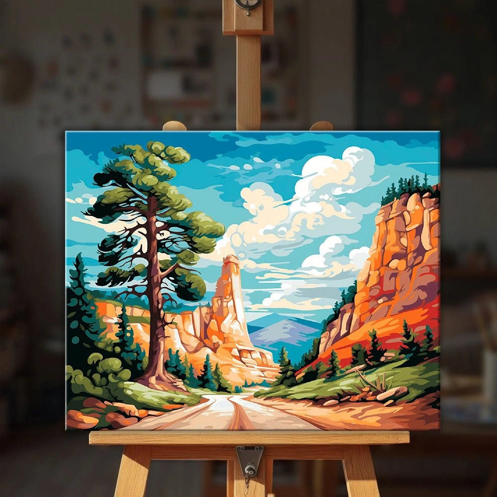 Canyon Road paint by numbers kit