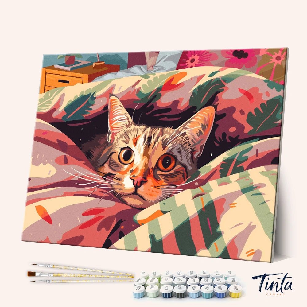 Cat Cave paint by numbers kit