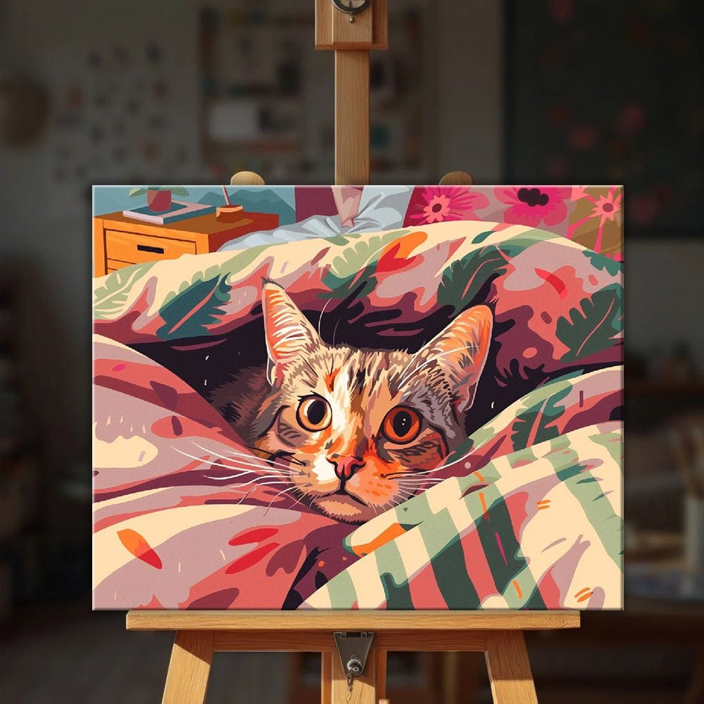 Cat Cave paint by numbers kit