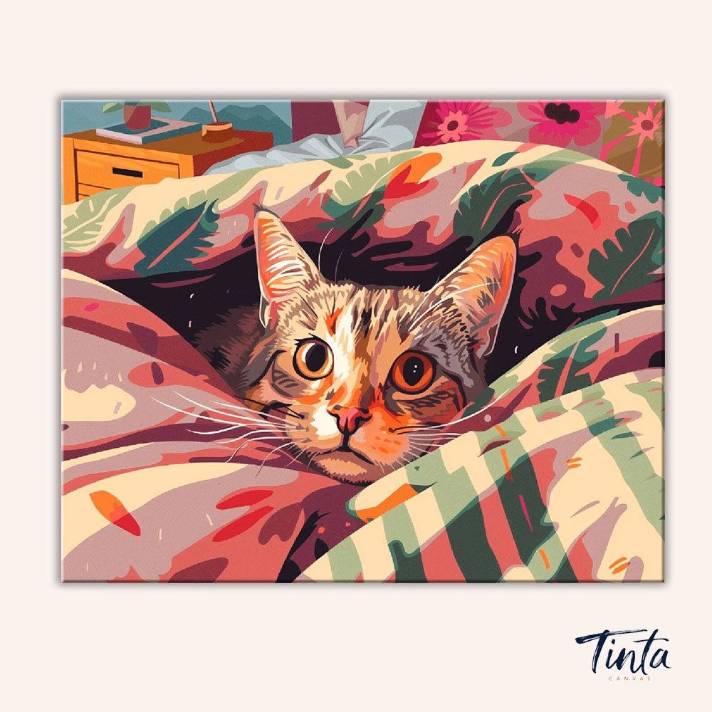 Cat Cave paint by numbers kit