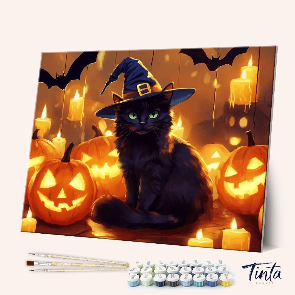 Cat's Spell paint by numbers kit