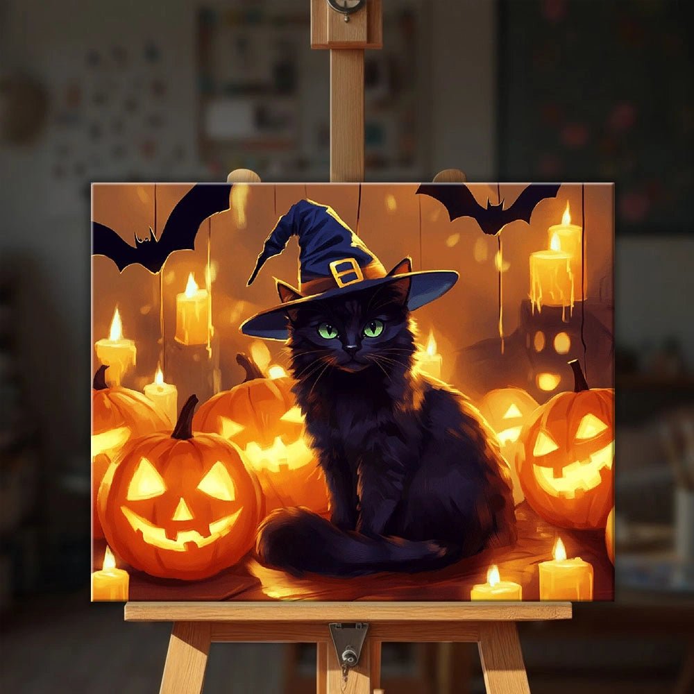 Cat's Spell paint by numbers kit