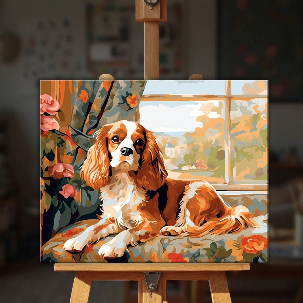 Cavalier King Charles Spaniel. paint by numbers kit