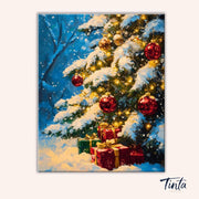 Christmas Tree Glow paint by numbers kit