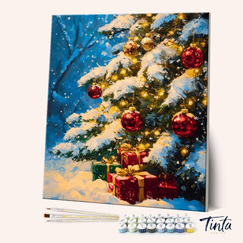 Christmas Tree Glow paint by numbers kit