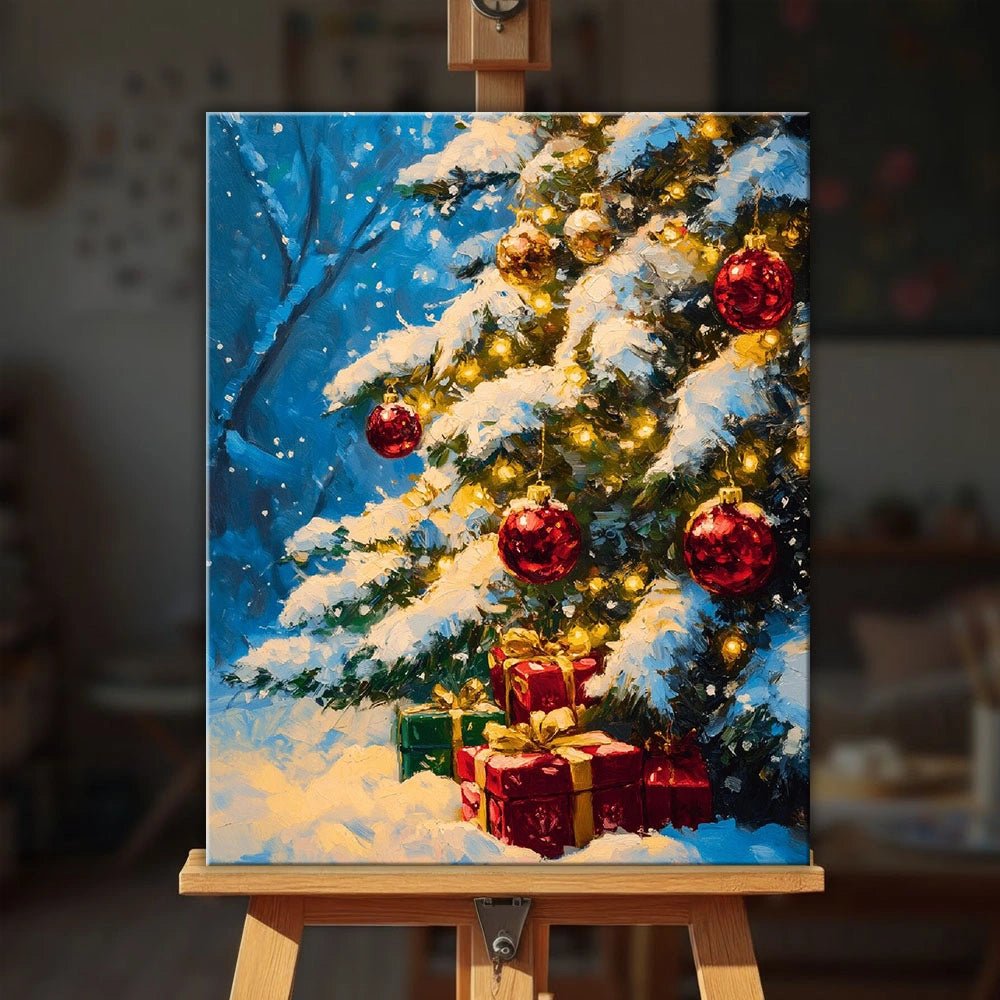 Christmas Tree Glow paint by numbers kit