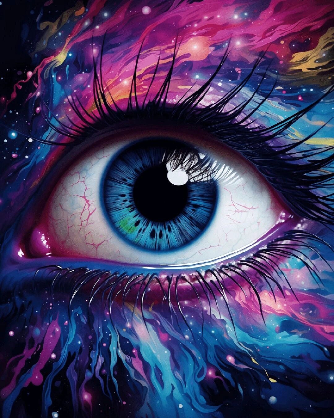 Cosmic Vision paint by numbers kit