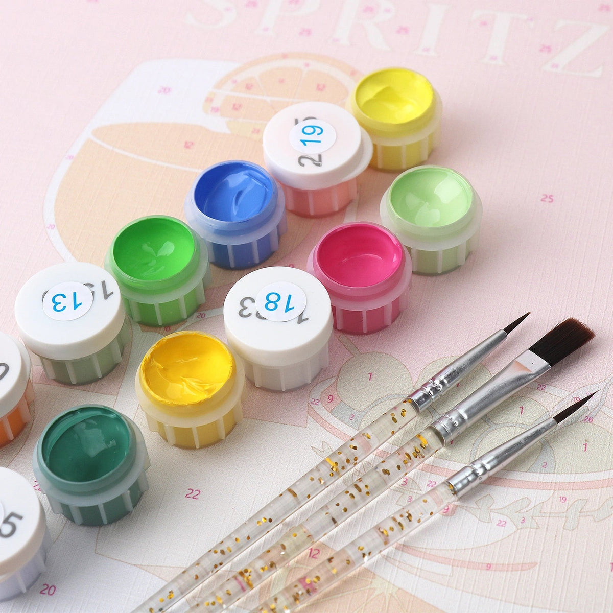 Countryside Seasons - Mini Paint by Numbers (6 Pieces) paint by numbers kit