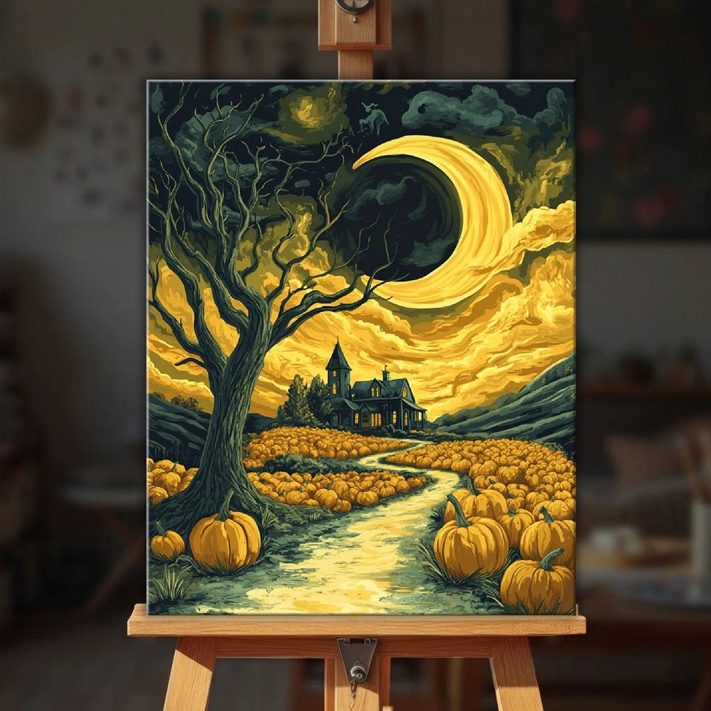 Crescent Halloween paint by numbers kit