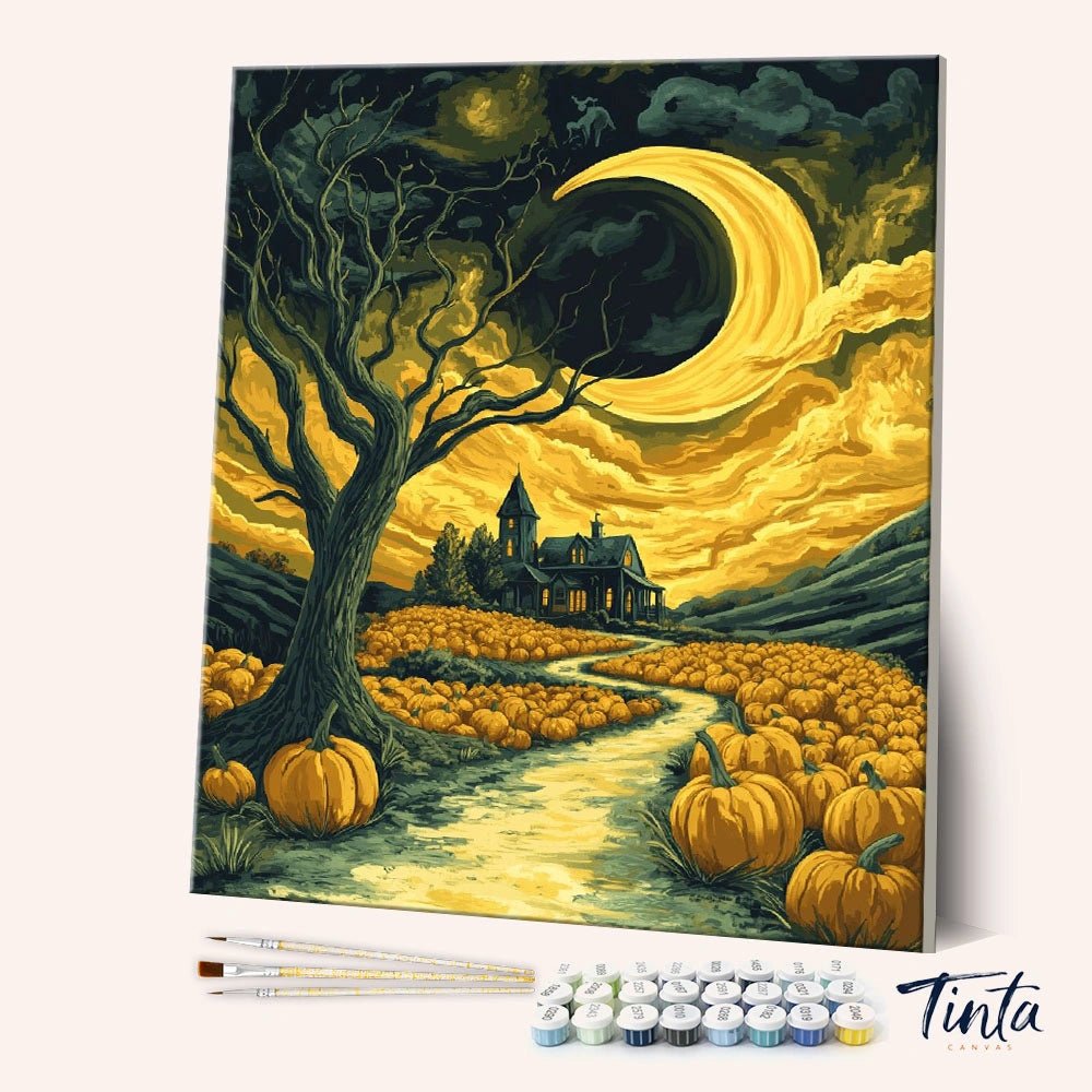 Crescent Halloween paint by numbers kit