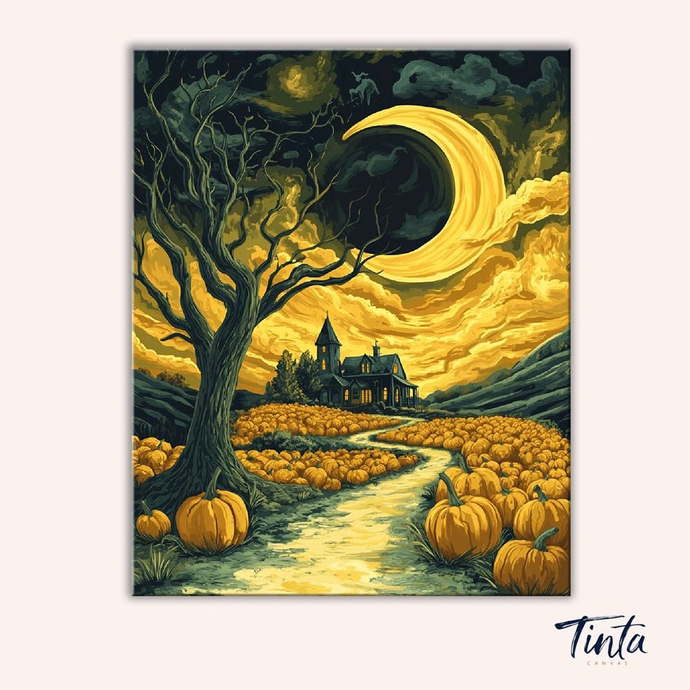 Crescent Halloween paint by numbers kit