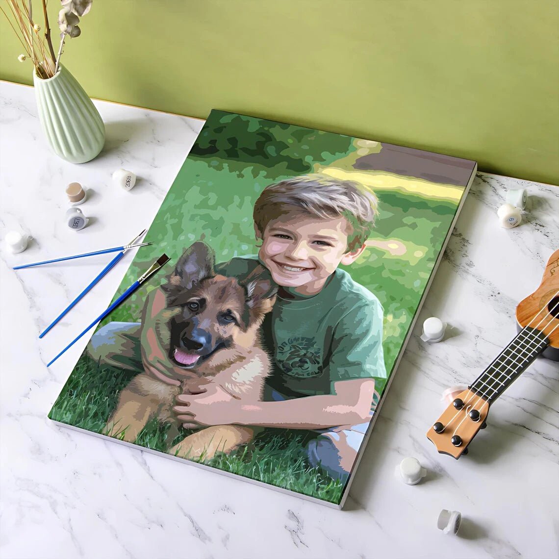 Kit de pintura por números personalizado