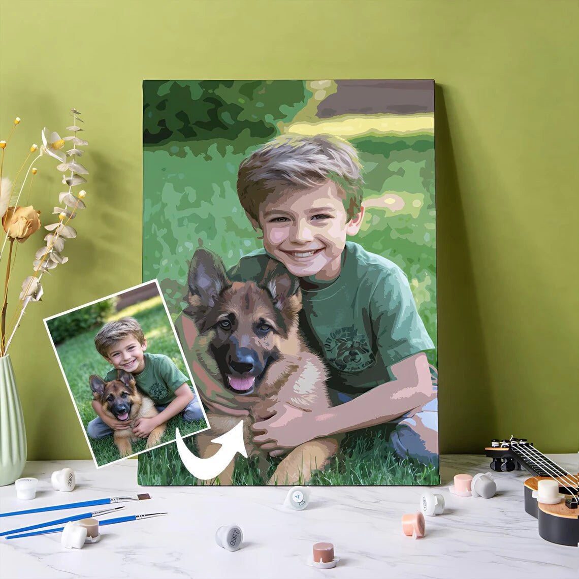 Kit de pintura por números personalizado