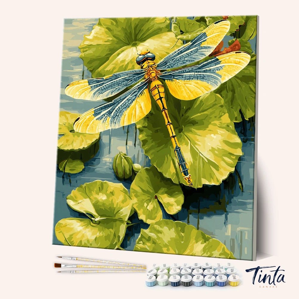 Dragonfly Lily paint by numbers kit